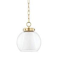 Mitzi Sasha Mini Pendant in Aged Brass