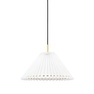 Demi LED Pendant in Aged Brass by Mitzi