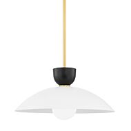 Whitley One Light Pendant in Aged Brass by Mitzi