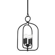 Mallory Four Light Pendant in Aged Iron by Mitzi