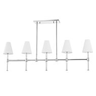 Janelle 5-Light Island Pendant in Polished Nickel