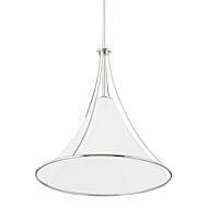 Madelyn 1-Light Pendant in Polished Nickel