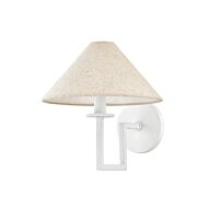 Gladwyne One Light Wall Sconce in Textured White by Mitzi