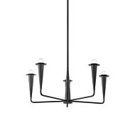 Danna Five Light Chandelier in Old Bronze by Mitzi