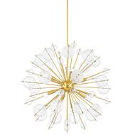 Linnea Eight Light Chandelier in Aged Brass by Mitzi