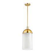 Emory One Light Pendant in Aged Brass by Mitzi