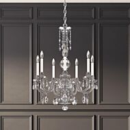 Hamilton Nouveau Seven Light Chandelier in Silver by Schonbek