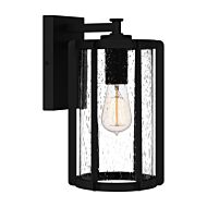 Hazel One Light Outdoor Wall Mount in Earth Black by Quoizel