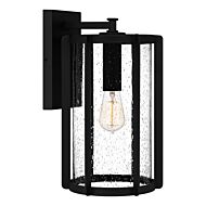 Hazel One Light Outdoor Wall Mount in Earth Black by Quoizel