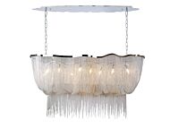 Mullholand Dr. Six Light Chandelier in Polish Chrome Jewelry Chain by Avenue Lighting