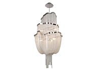 Mullholand Dr. Six Light Chandelier in Polish Chrome Jewelry Chain by Avenue Lighting