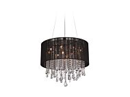 Beverly Dr. 12 Light Dual MountFlush & Hanging in Black Silk String by Avenue Lighting