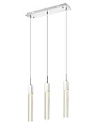 The Original Glacier Avenue Three Light Pendant in Polished Chrome by Avenue Lighting