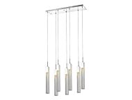 Boa 7-Light Pendant in Polished Chrome