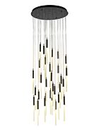 Main St 31-Light 3Pendant in Black