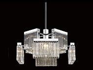 Broadway 8-Light Chandelier in Polished Nickel