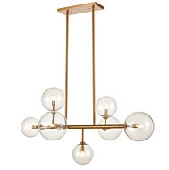 Delilah 7-Light Chandelier in Aged Brass