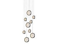 Bottega 9-Light LED Pendant in Polished Nickel