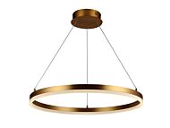 Circa LED Pendant in Gold