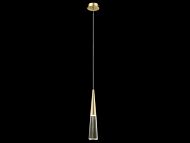 Encino 1-Light Pendant in Brushed Brass