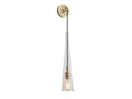 Abbey Park 1-Light Wall Sconce in Brushed Brass