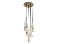 Abbey Park 10-Light Chandelier in Brushed Brass