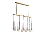 Abbey Park 10-Light Chandelier in Brushed Brass