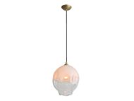 Sonoma Ave 1-Light Pendant in Brushed Brass