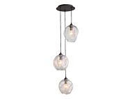 Sonoma Ave 3-Light Pendant in Dark Bronze