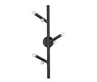 The Oaks 6-Light Wall Sconce in Black