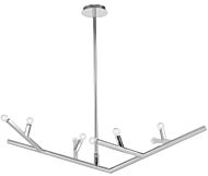 The Oaks 8-Light Linear Pendant in Polished Nickel