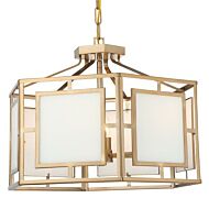 Libby Langdon for Crystorama Hillcrest 18 Inch Chandelier in Vibrant Gold