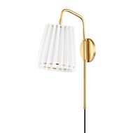 Demi One Light Wall Sconce in Aged Brass by Mitzi