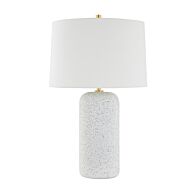 Margaret One Light Table Lamp in Aged Brass by Mitzi