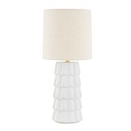 Maisie One Light Table Lamp in Aged Brass by Mitzi