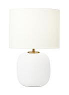 Fanny One Light Table Lamp in Matte White Ceramic by Visual Comfort Studio