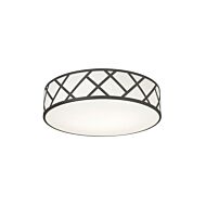 Haven 3-Light Flush Mount in Black