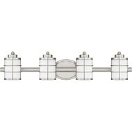 Hazlett 4-Light Bathroom Vanity Light in Brushed Nickel