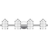 Hazlett 4-Light Bathroom Vanity Light in Polished Chrome