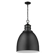 Colby 1-Light Pendant in Matte Black