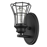 Piers 1-Light Matte Black Sconce