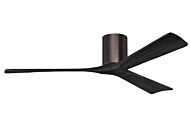 Irene 6-Speed DC 60" Ceiling Fan in Brushed Bronze with Matte Black blades