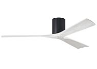 Irene 6-Speed DC 60" Ceiling Fan in Matte Black with Matte White blades