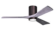 Irene 6-Speed DC 52" Ceiling Fan w/ Integrated Light Kit in Brushed Bronze with Barnwood Tone blades