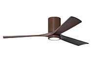 Irene 6-Speed DC 60" Ceiling Fan w/ Integrated Light Kit in Walnut Tone with Walnut Tone blades