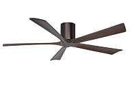 Irene 6-Speed DC 60" Ceiling Fan in Brushed Bronze with Walnut blades