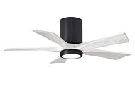 Irene 6-Speed DC 42" Ceiling Fan w/ Integrated Light Kit in Matte Black with Matte White blades