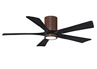 Irene 6-Speed DC 52" Ceiling Fan w/ Integrated Light Kit in Walnut Tone with Matte Black blades