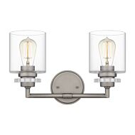 Jaspar 2-Light Bathroom Vanity Light in Antique Nickel