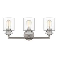 Jaspar 3-Light Bathroom Vanity Light in Antique Nickel